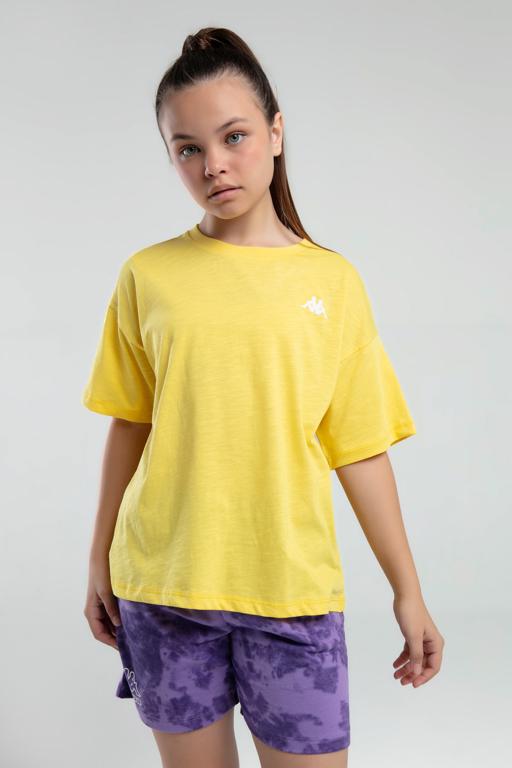 Sarı Authentic Kaitlyn Kız Çocuk Sarı Regular Fit Tişört - KAPPA® Türkiye
