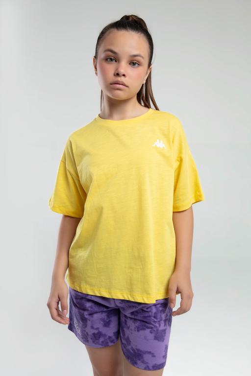 Sarı Authentic Kaitlyn Kız Çocuk Sarı Regular Fit Tişört - KAPPA® Türkiye