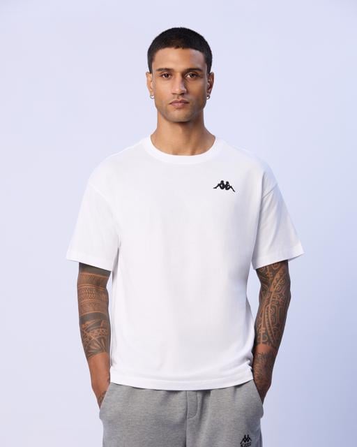Beyaz Brix Erkek Beyaz Regular Fit Tişört - KAPPA® Türkiye