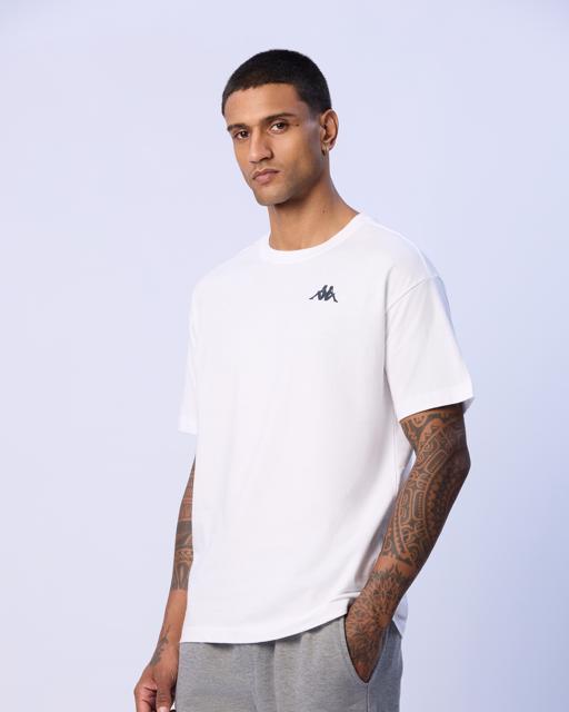 Beyaz Brix Erkek Beyaz Regular Fit Tişört - KAPPA® Türkiye