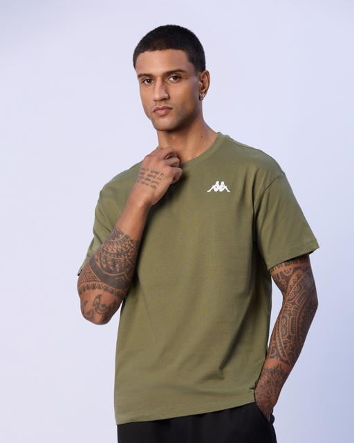 Yeşil Brix Erkek Haki Regular Fit Tişört - KAPPA® Türkiye