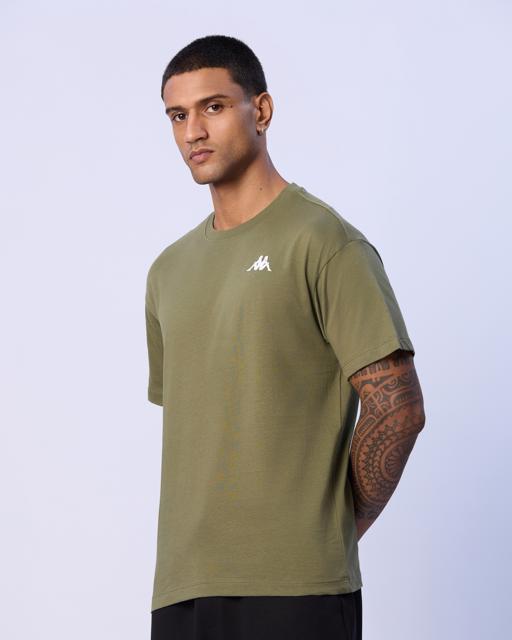 Yeşil Brix Erkek Haki Regular Fit Tişört - KAPPA® Türkiye
