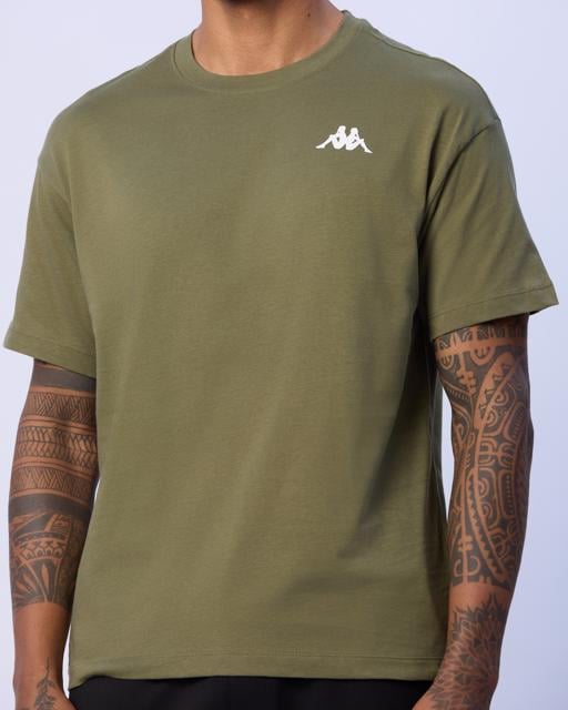Yeşil Brix Erkek Haki Regular Fit Tişört - KAPPA® Türkiye