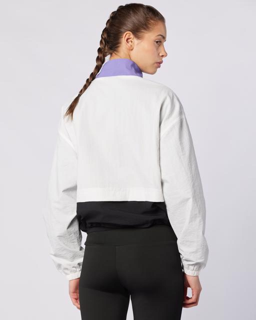 Siyah Andyse Kadın Siyah-Beyaz-Mor Comfort Fit Yağmurluk - KAPPA® Türkiye