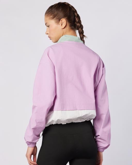 Pembe Andyse Kadın Pembe-Beyaz Comfort Fit Yağmurluk - KAPPA® Türkiye