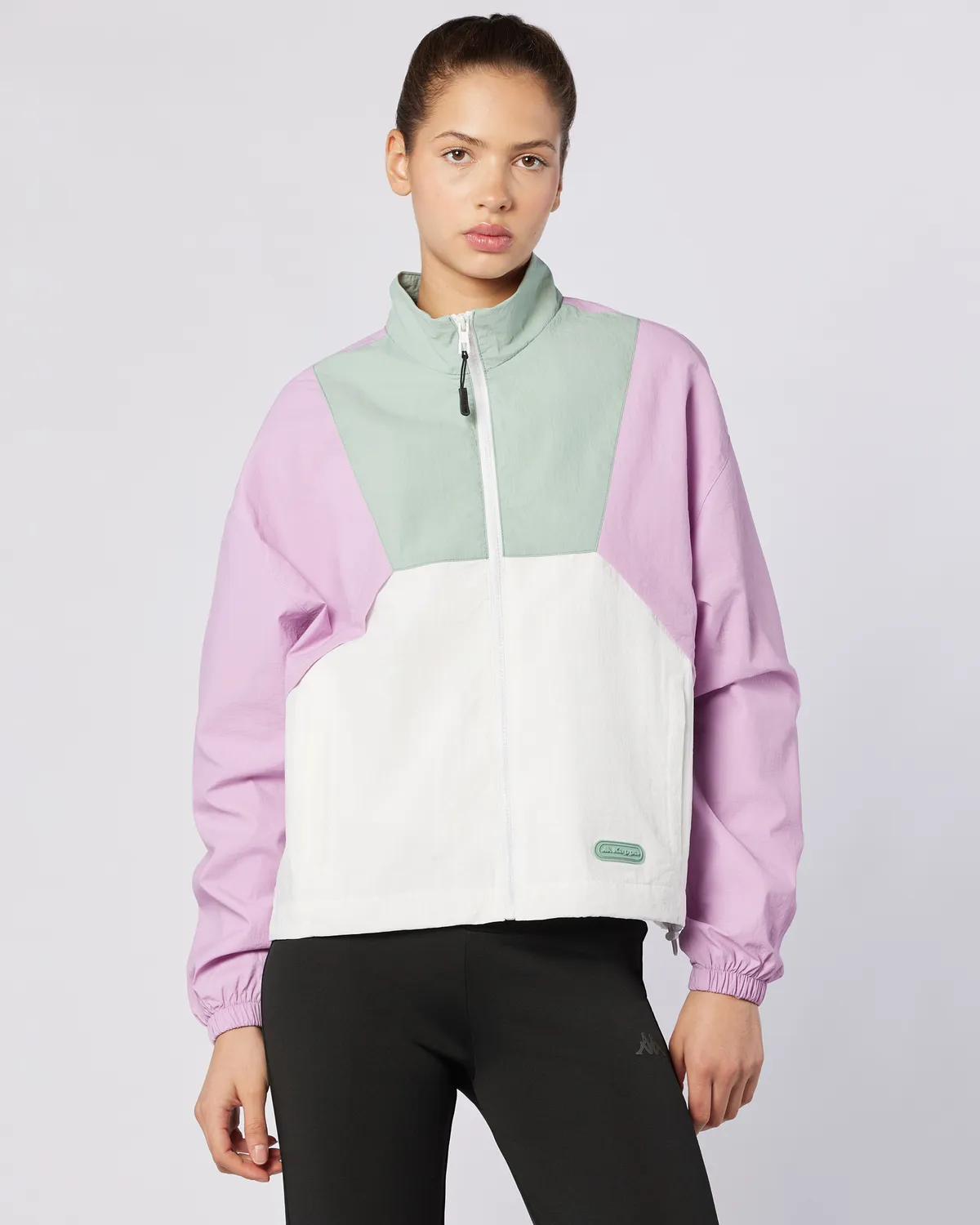 Pembe Andyse Kadın Pembe-Beyaz Comfort Fit Yağmurluk