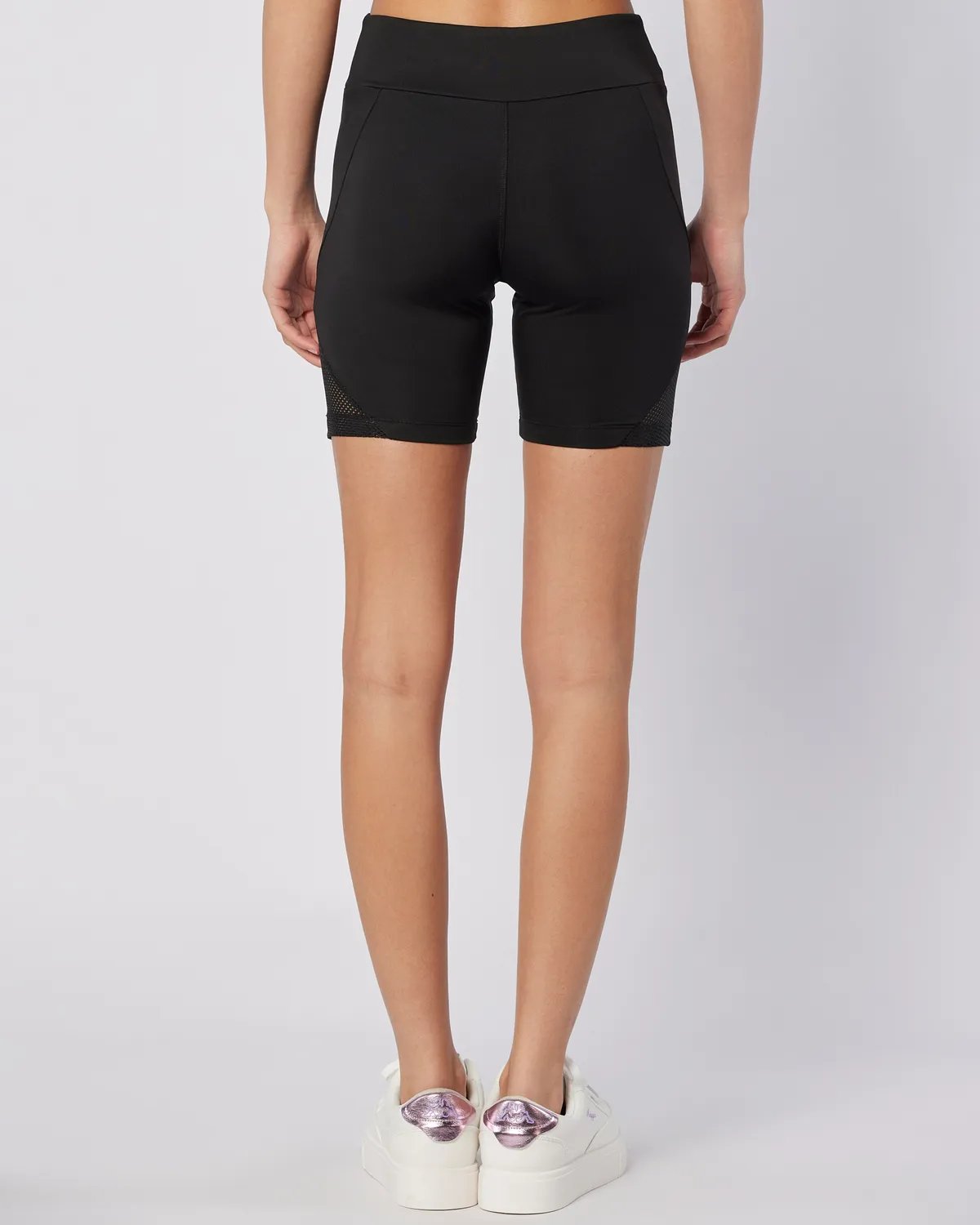 Siyah Gale Biker Kadın Siyah Skin Fit Biker Tayt