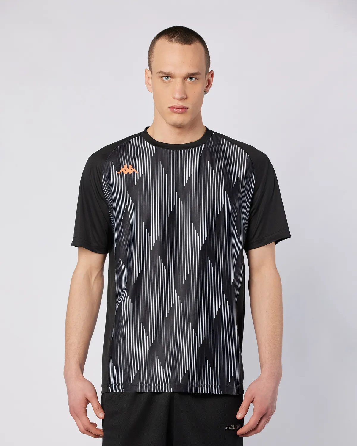 Siyah Gilon Tur Erkek Siyah-Gri Regular Fit Tişört