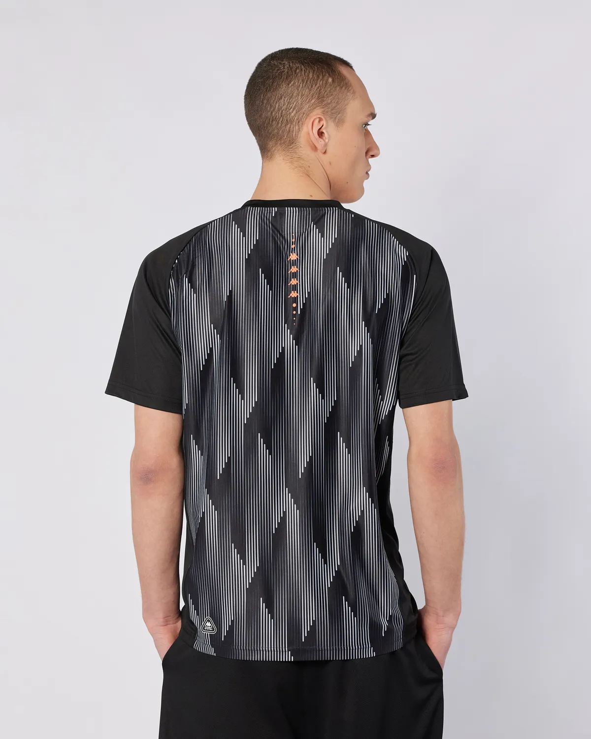 Siyah Gilon Tur Erkek Siyah-Gri Regular Fit Tişört