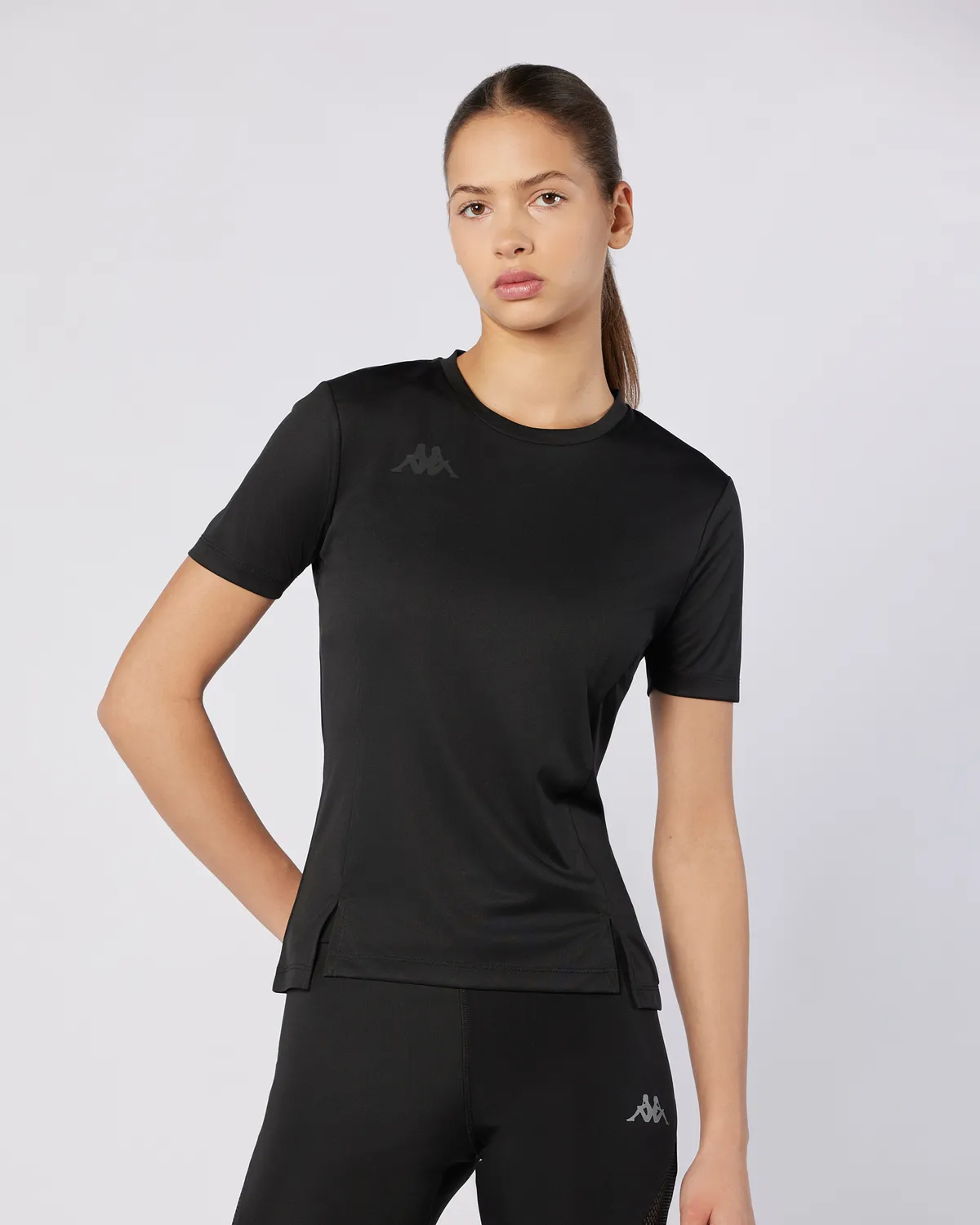 Siyah Eria Tur Kadın Siyah Regular Fit Tişört