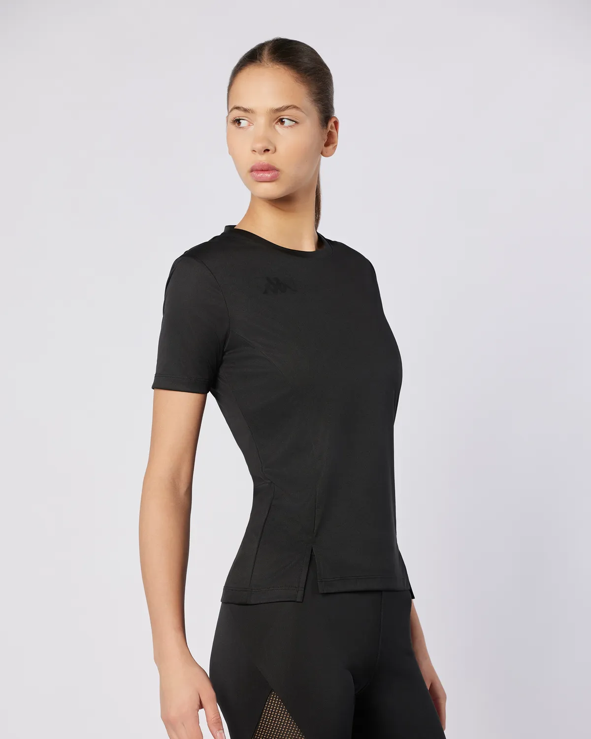 Siyah Eria Tur Kadın Siyah Regular Fit Tişört