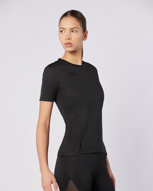 Siyah Eria Tur Kadın Siyah Regular Fit Tişört - KAPPA® Türkiye