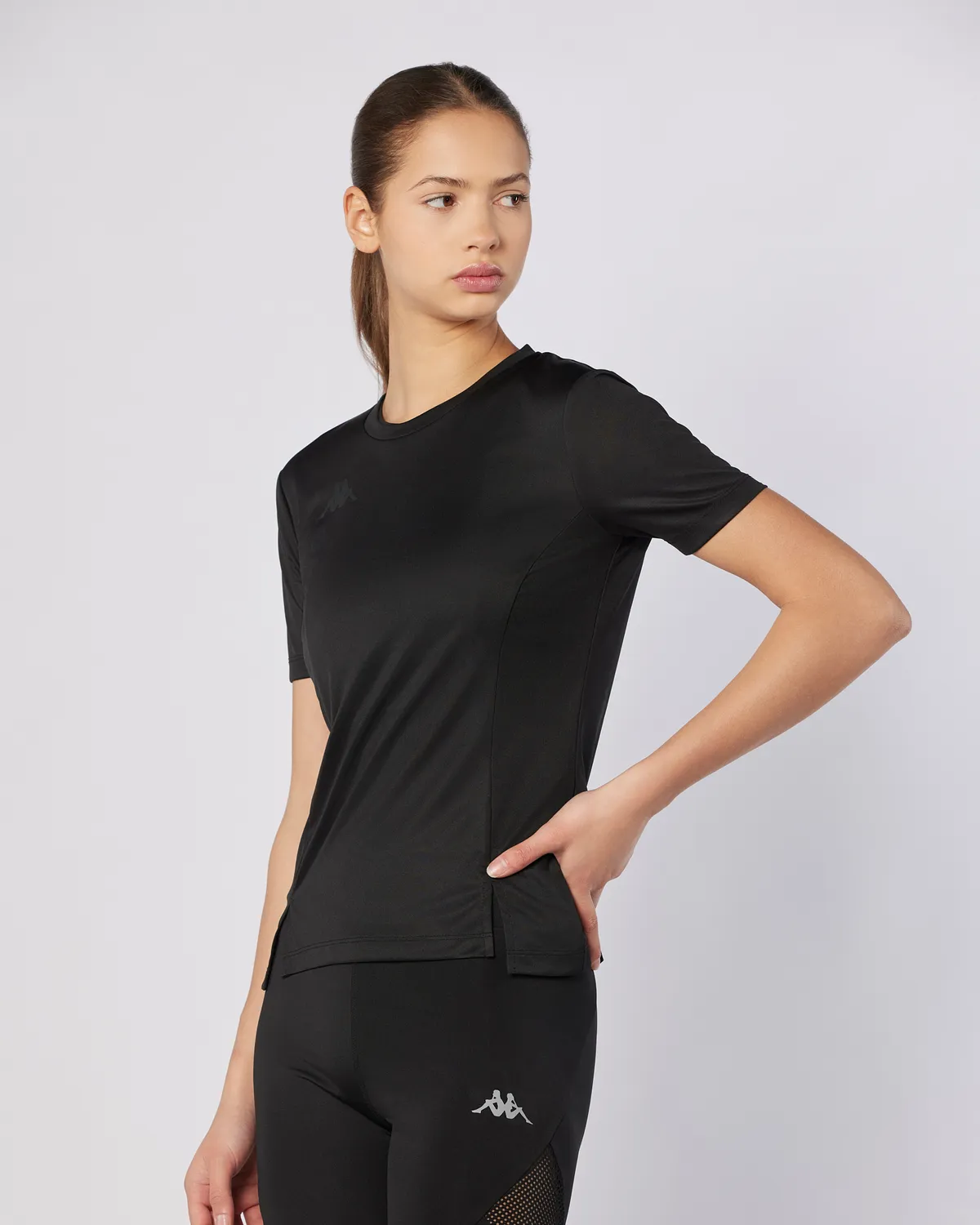 Siyah Eria Tur Kadın Siyah Regular Fit Tişört