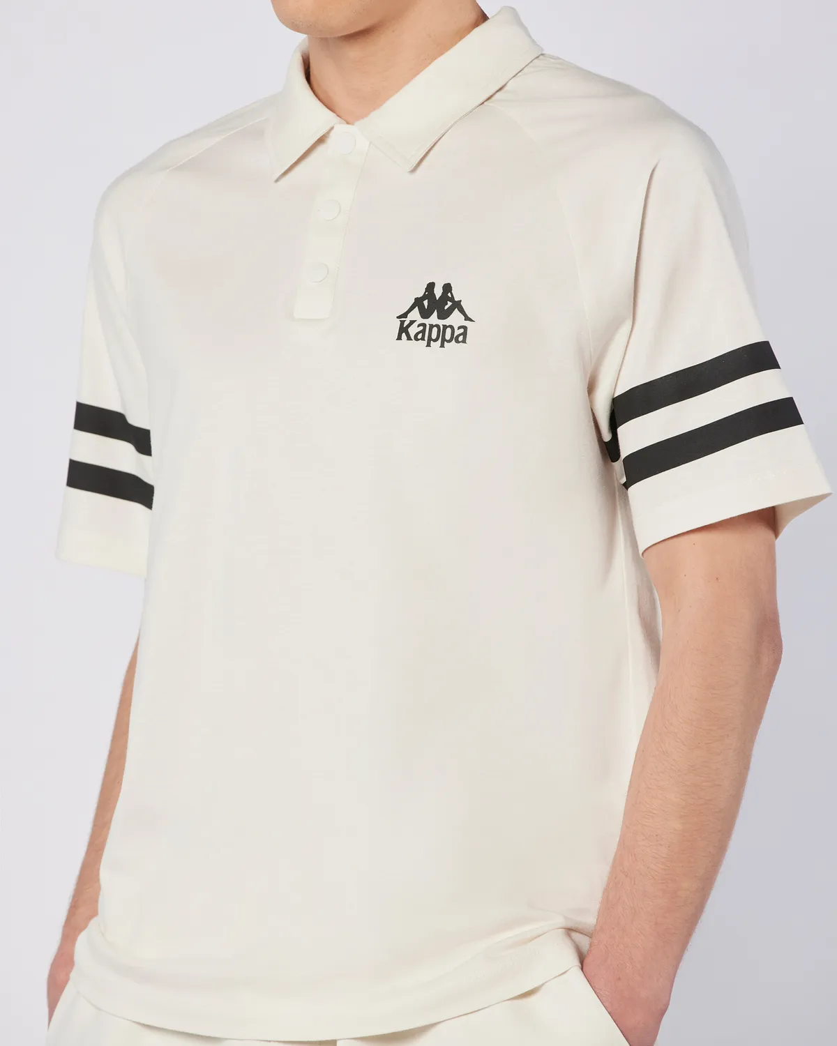 Bej Porte Tee Erkek Ekru  Regular Fit Polo Yaka Tişört