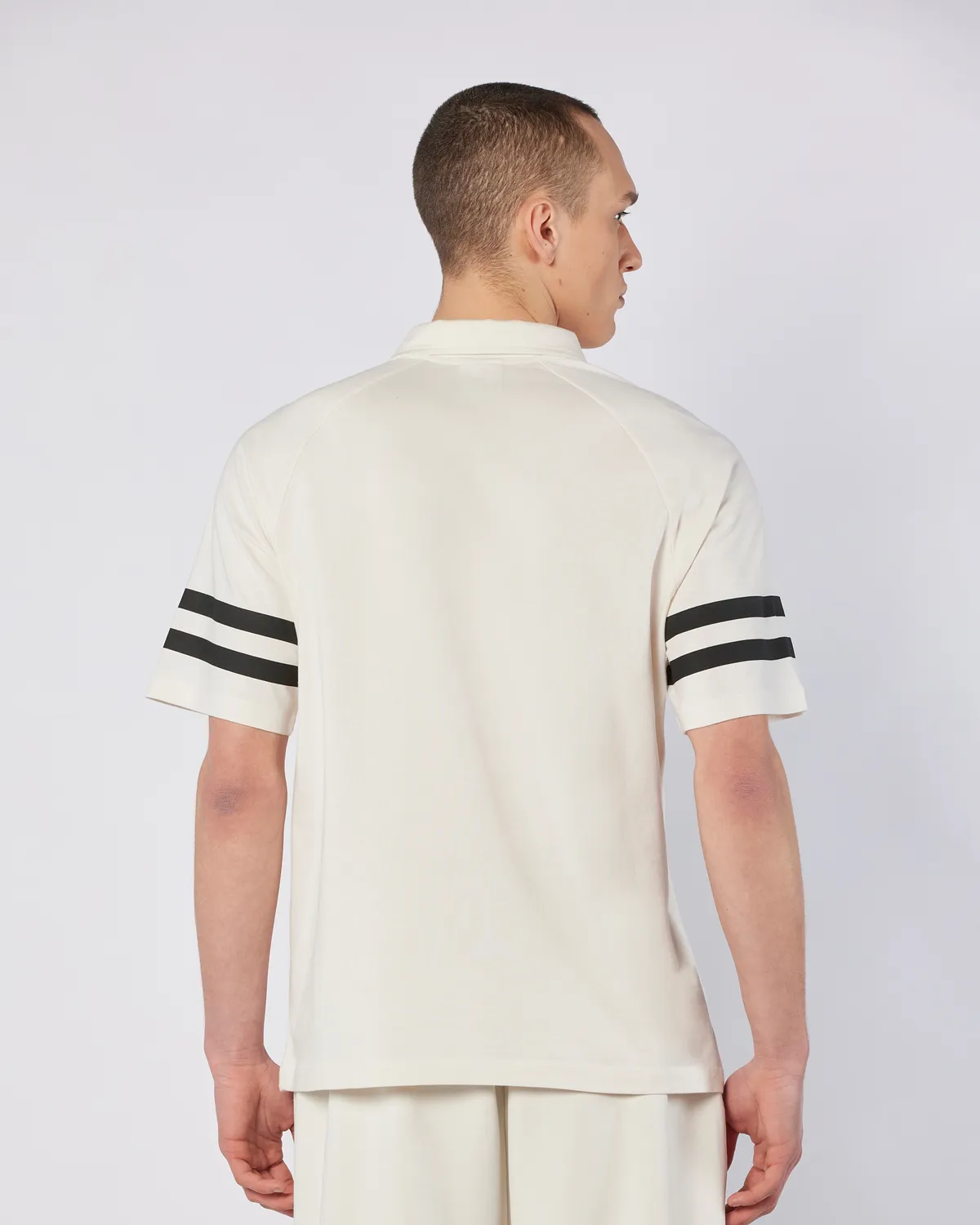 Bej Porte Tee Erkek Ekru  Regular Fit Polo Yaka Tişört