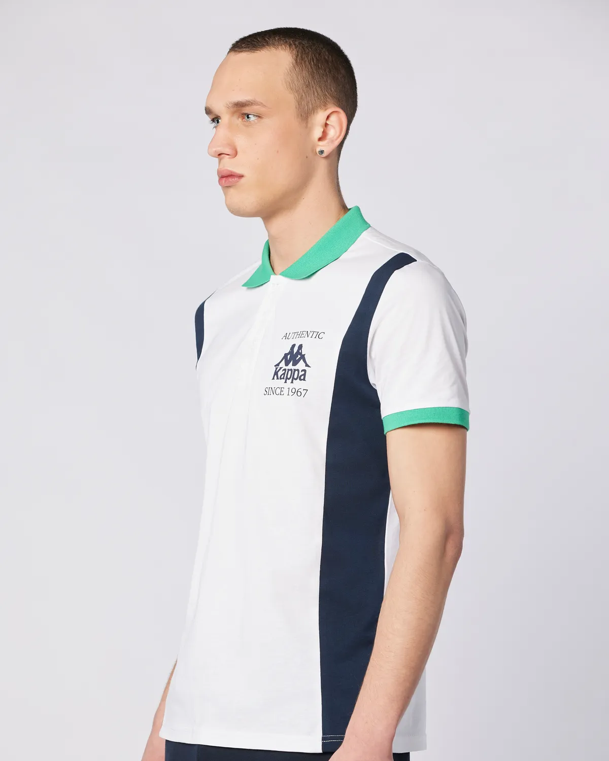 Beyaz Tony Polo Tee Erkek Beyaz-Lacivert-Yeşil Regular Fit Polo Yaka Tişört