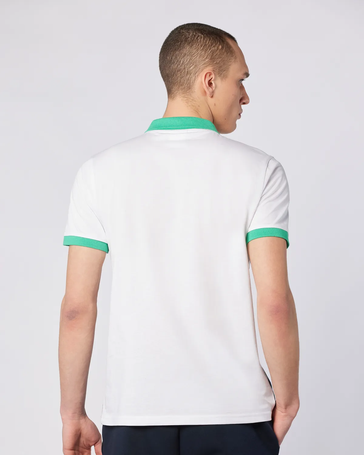 Beyaz Tony Polo Tee Erkek Beyaz-Lacivert-Yeşil Regular Fit Polo Yaka Tişört