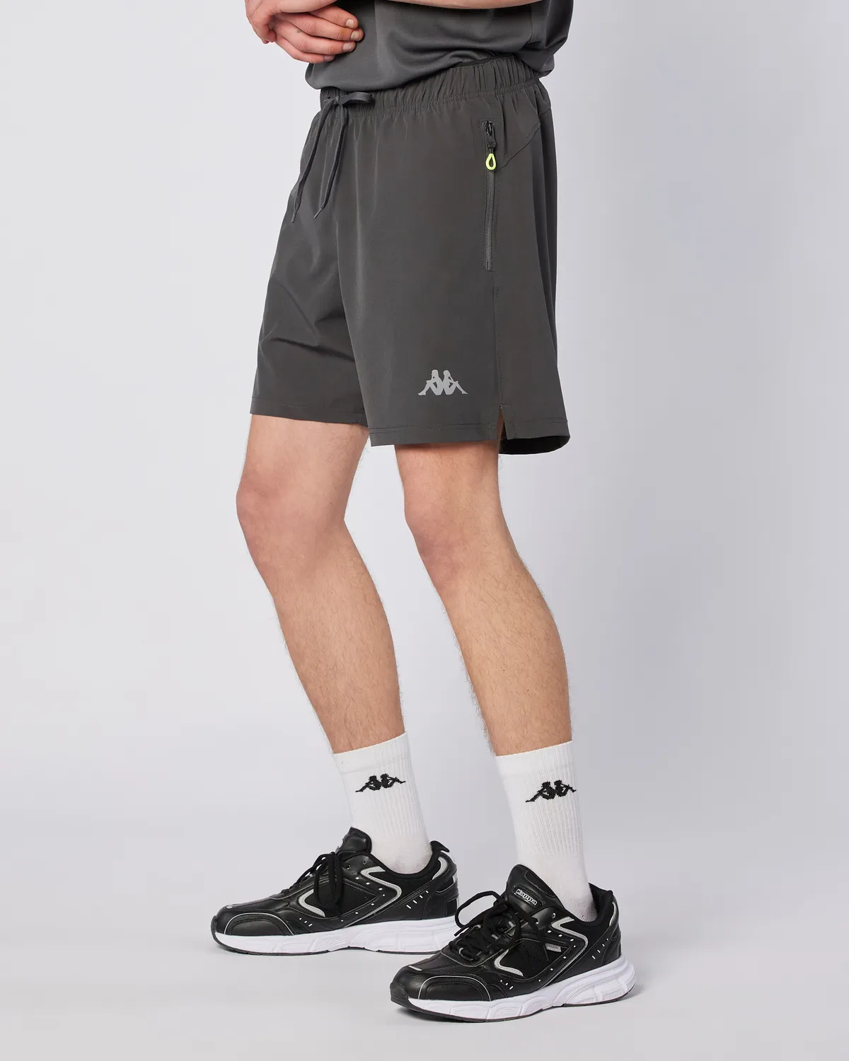 Siyah Fastina Short Erkek Antrasit Regular Fit Performance Şort