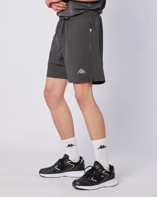 Siyah Fastina Short Erkek Antrasit Regular Fit Performance Şort - KAPPA® Türkiye