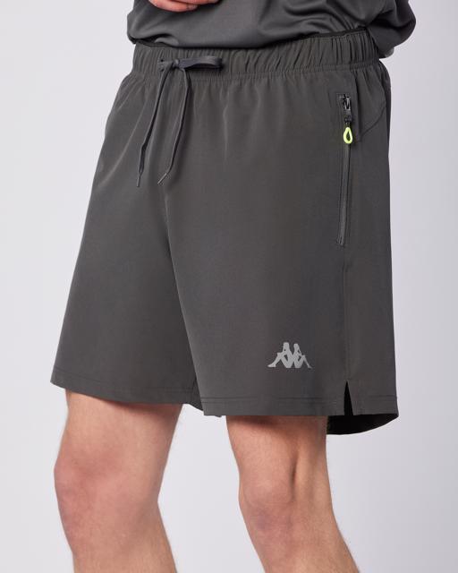 Siyah Fastina Short Erkek Antrasit Regular Fit Performance Şort - KAPPA® Türkiye