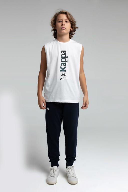 Beyaz Authentic Jay Erkek Çocuk Beyaz Regular Fit Atlet - KAPPA® Türkiye