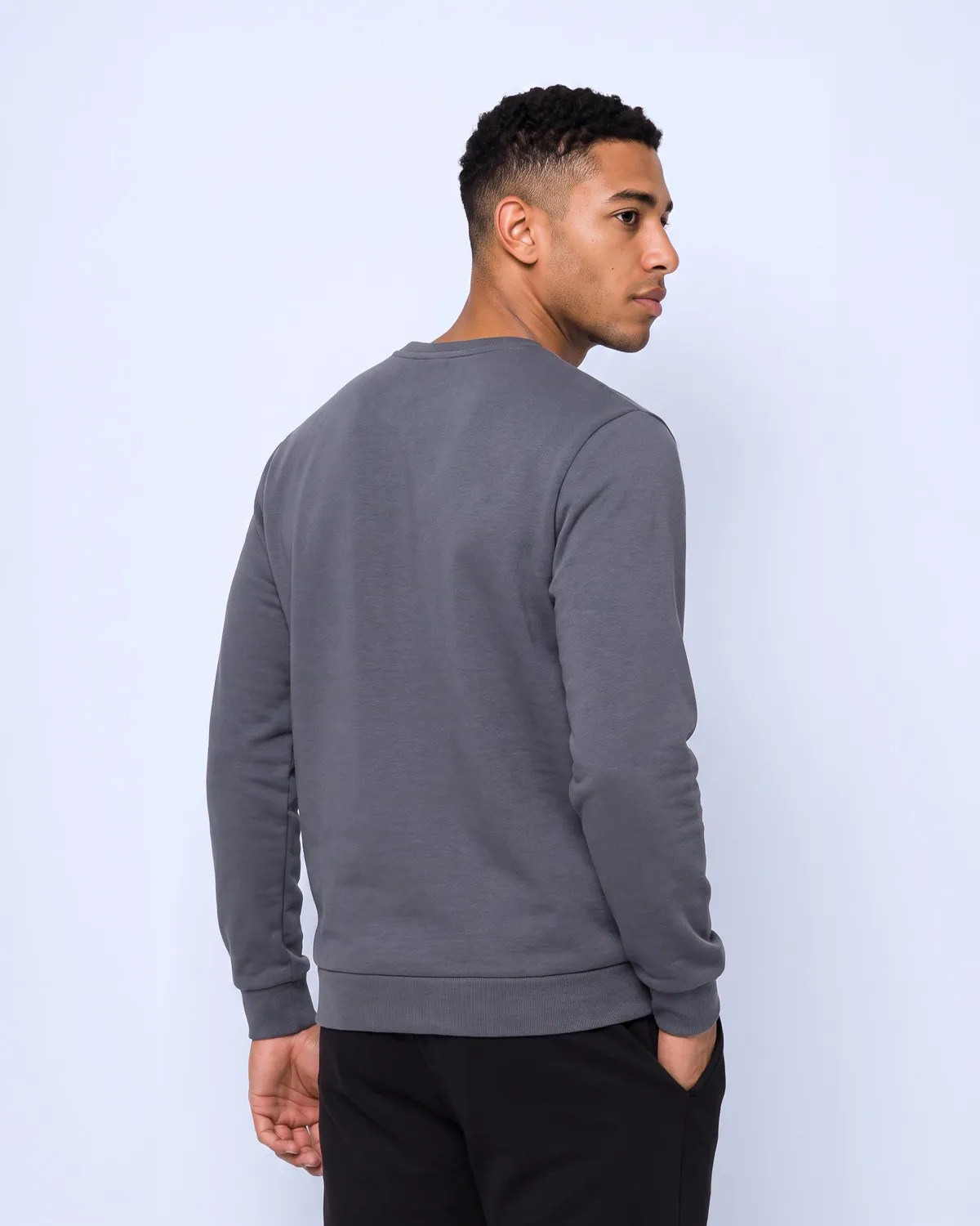 Siyah Tanner Erkek Antrasit Regular Sweatshirt