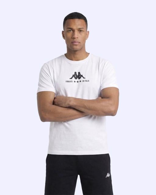Beyaz Fontado Tee Erkek Beyaz Regular Tişört - KAPPA® Türkiye