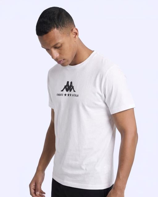 Beyaz Fontado Tee Erkek Beyaz Regular Tişört - KAPPA® Türkiye