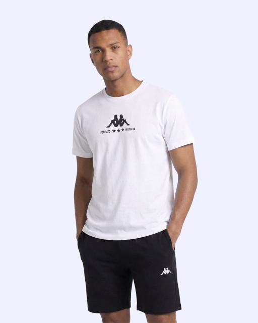 Beyaz Fontado Tee Erkek Beyaz Regular Tişört - KAPPA® Türkiye