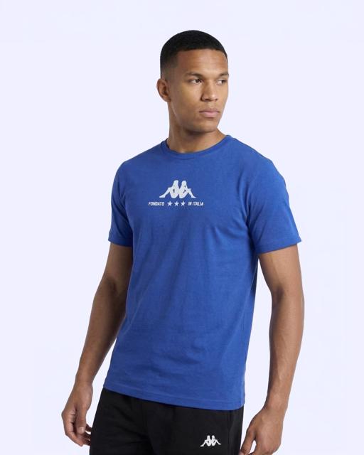 Mavi Fontado Tee Erkek Mavi Regular Tişört - KAPPA® Türkiye