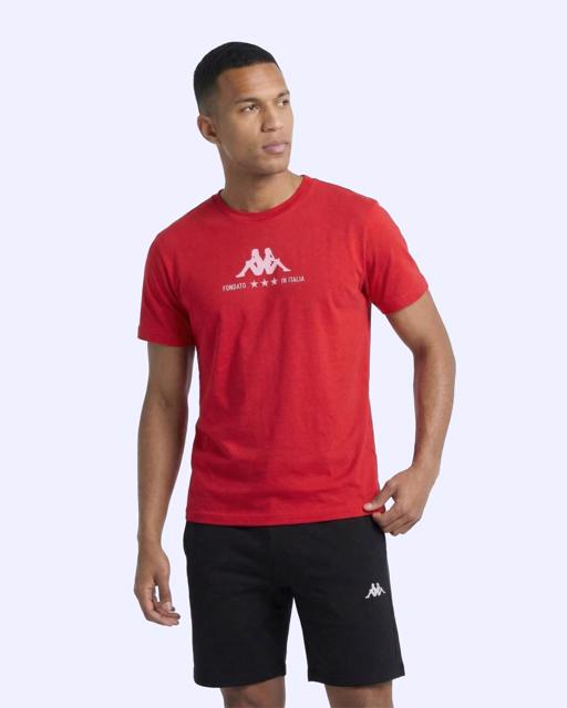 Kırmızı Fontado Tee Erkek Kırmızı Regular Tişört - KAPPA® Türkiye
