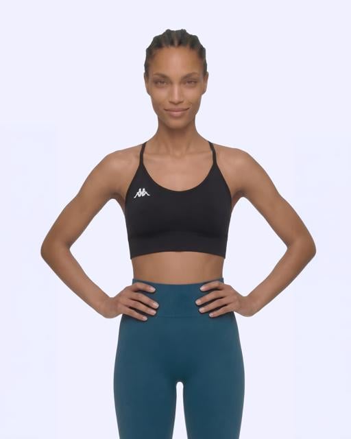 Siyah Julieta Kadın Siyah Slim Sporcu Sütyeni - KAPPA® Türkiye