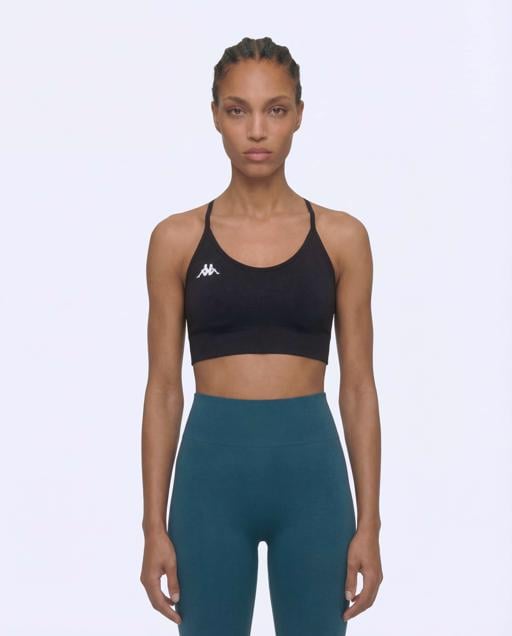 Siyah Julieta Kadın Siyah Slim Sporcu Sütyeni - KAPPA® Türkiye