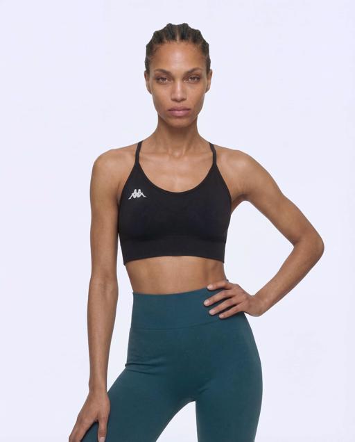 Siyah Julieta Kadın Siyah Slim Sporcu Sütyeni - KAPPA® Türkiye