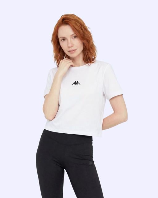 Beyaz Khloe  Tshirt Kadın Beyaz Slim Tişört - KAPPA® Türkiye