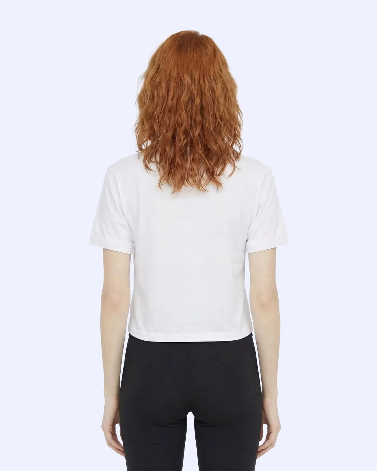 Beyaz Khloe  Tshirt Kadın Beyaz Slim Tişört