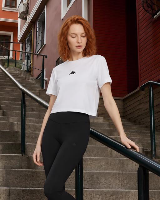 Beyaz Khloe  Tshirt Kadın Beyaz Regular Tişört - KAPPA® Türkiye