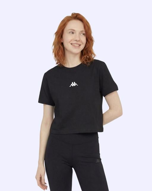 Siyah Khloe  Tshirt Kadın Siyah Slim Tişört - KAPPA® Türkiye