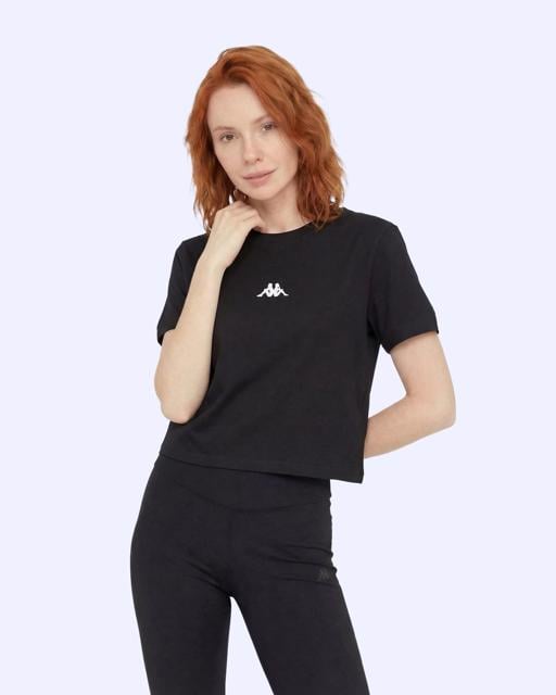 Siyah Khloe  Tshirt Kadın Siyah Slim Tişört - KAPPA® Türkiye