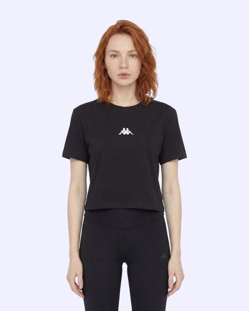 Siyah Khloe  Tshirt Kadın Siyah Slim Tişört - KAPPA® Türkiye