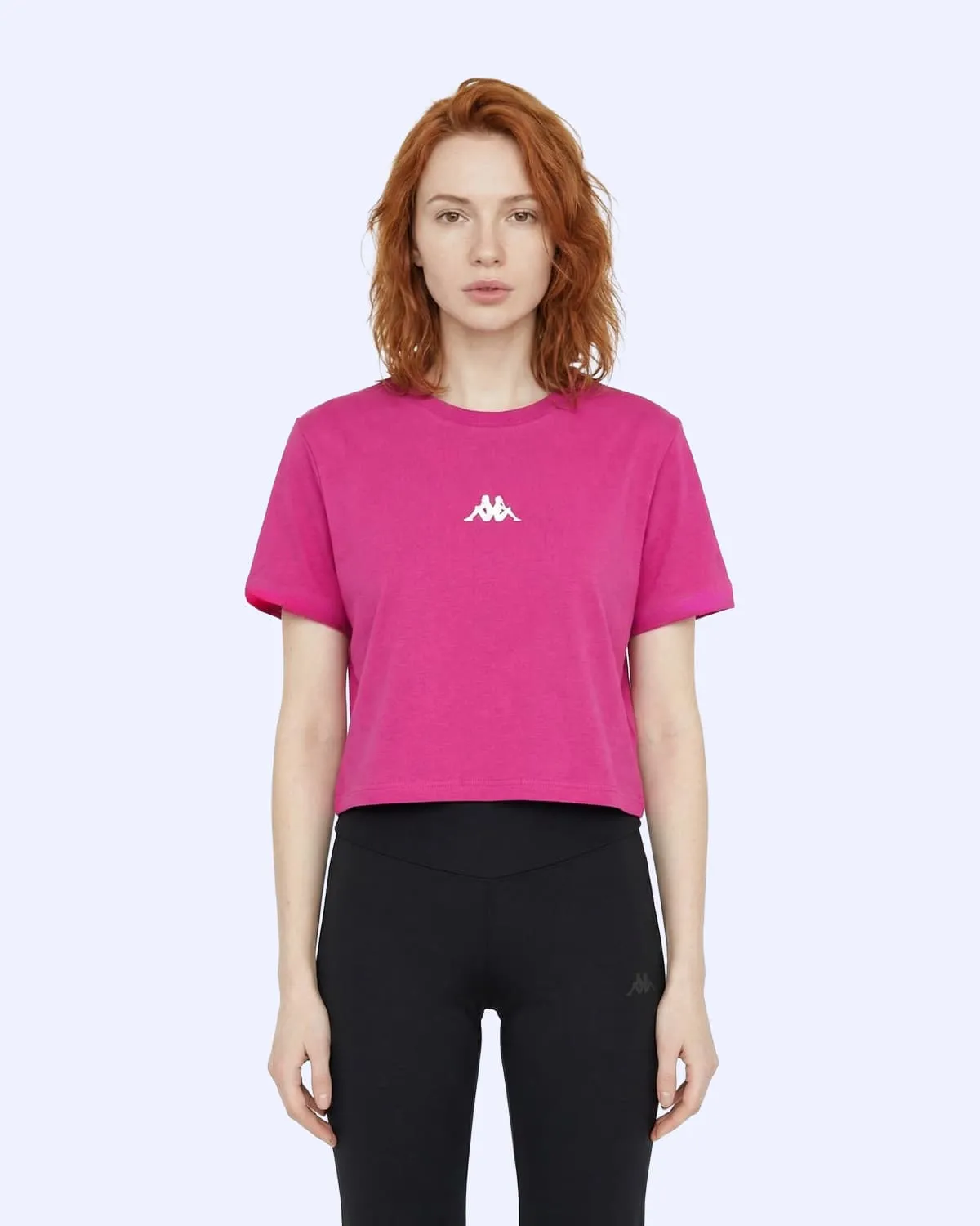 Pembe Khloe  Tshirt Kadın Fuşya Pembe Slim Tişört