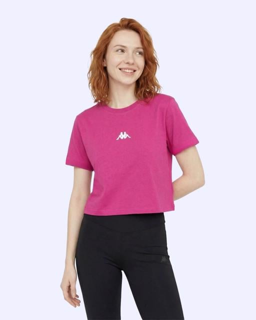 Pembe Khloe  Tshirt Kadın Fuşya Pembe Slim Tişört - KAPPA® Türkiye