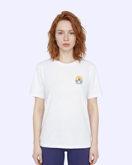 Beyaz Logo Edessa Kadın Beyaz Regular Tişört - KAPPA® Türkiye