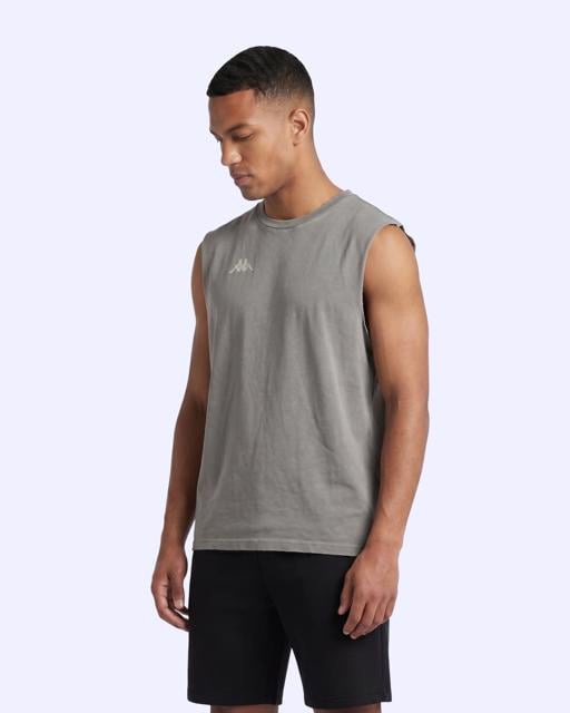 Siyah Sohail Tank Erkek Antrasit Oversize Atlet - KAPPA® Türkiye