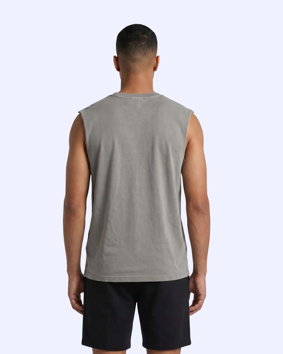 Siyah Sohail Tank Erkek Antrasit Oversize Atlet
