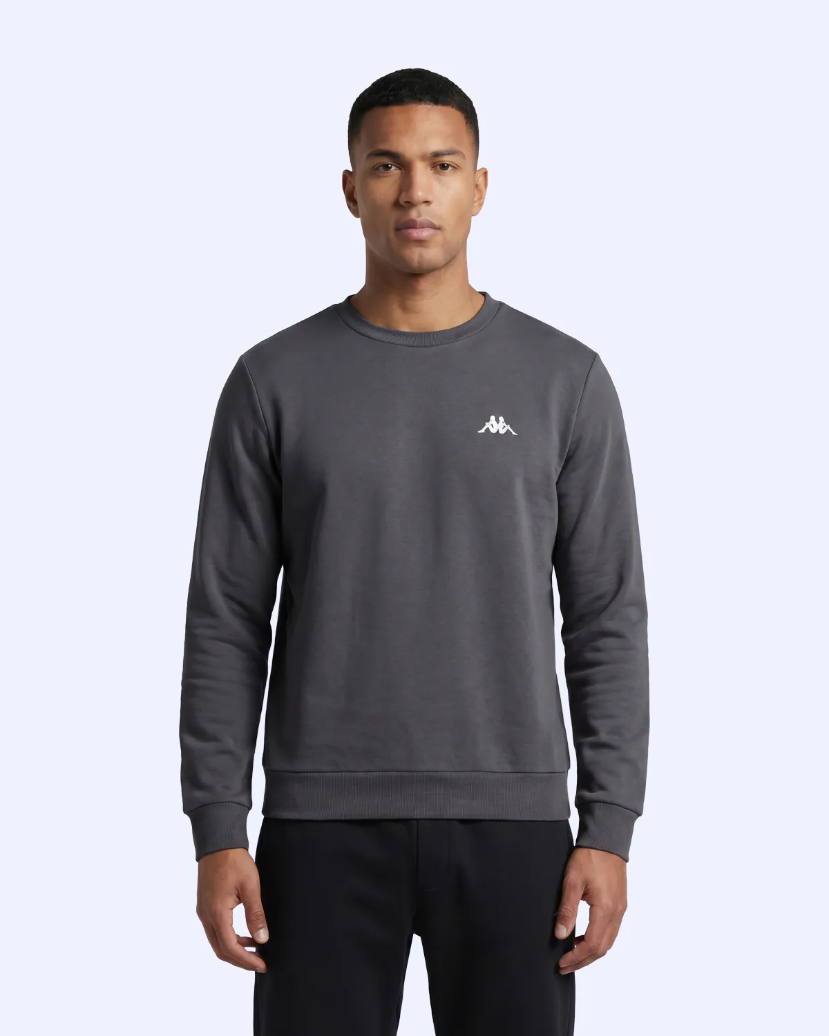 Siyah Tera Crewneck Erkek Antrasit Regular Sweatshirt