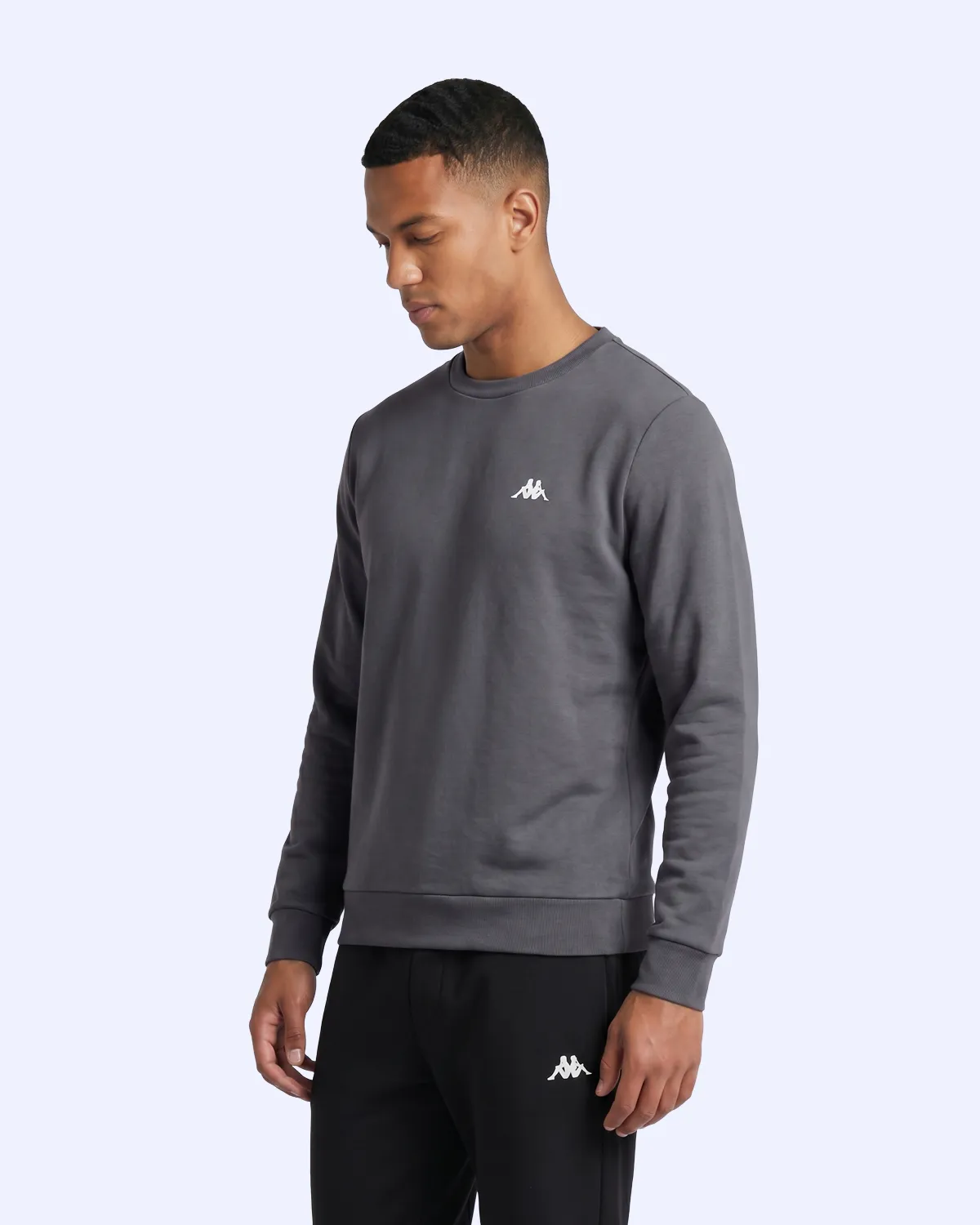 Siyah Tera Crewneck Erkek Antrasit Regular Sweatshirt