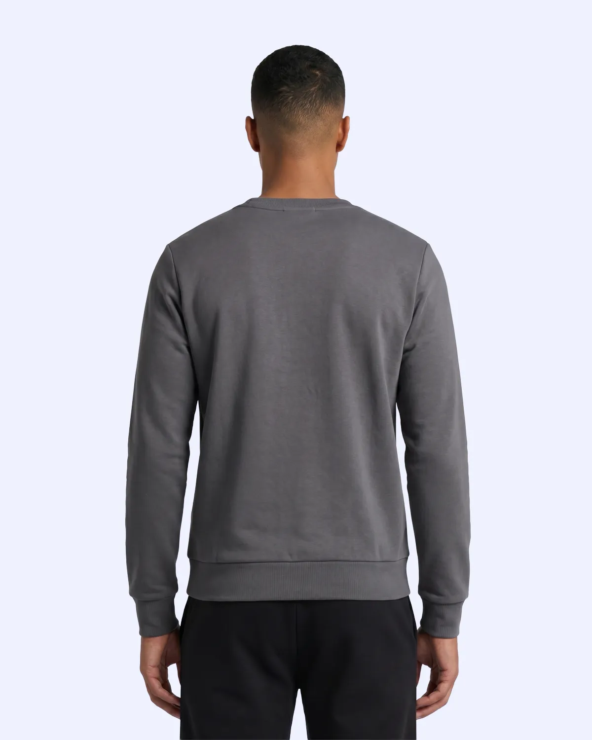 Siyah Tera Crewneck Erkek Antrasit Regular Sweatshirt