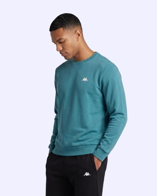 Yeşil Tera Crewneck Erkek Yeşil Regular Sweatshirt - KAPPA® Türkiye