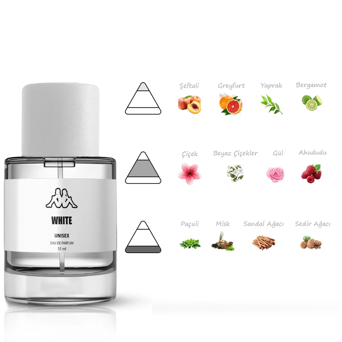 Beyaz Kappa White Unisex Unisex Beyaz Parfüm